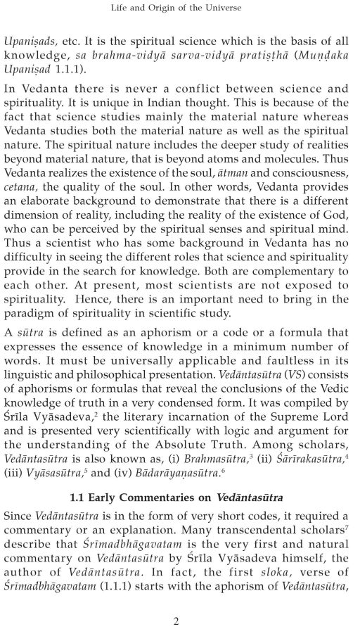 Life and Origin of the Universe - Vedanta & Science Series (Scientific Commentary on the Vedanta-Sutra (vs 1.1.1-2)) - Image 4