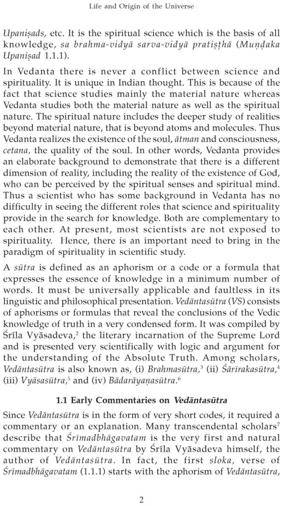 Life and Origin of the Universe - Vedanta & Science Series (Scientific Commentary on the Vedanta-Sutra (vs 1.1.1-2)) - Image 4