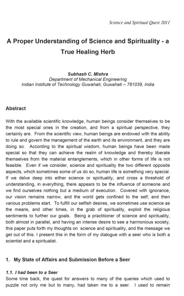 Science and Spiritual Quest-Proceedings of the 6th All India Students' Conference - Image 18