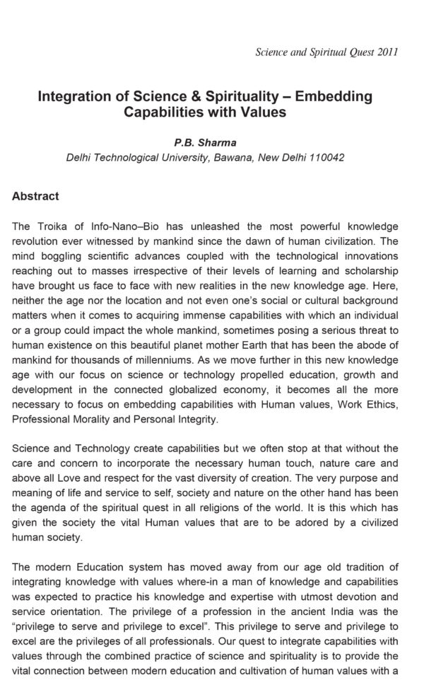 Science and Spiritual Quest-Proceedings of the 6th All India Students' Conference - Image 8