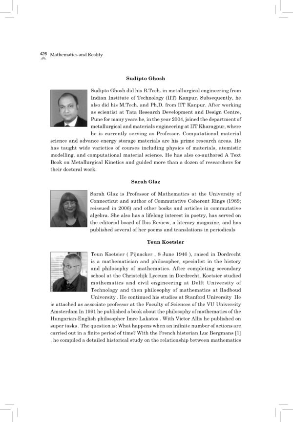 MATHEMATICS & REALITY - Thoughts of Greatest Mathematicians of all times and other Brilliant Minds - Image 60