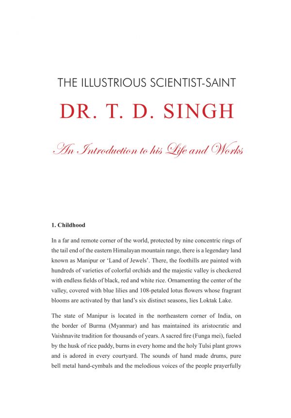 Scientist & Saint : An introduction to the life and work of Dr. T.D. Singh (His Holiness Bhaktisvarupa Damodara Swami) - Image 4