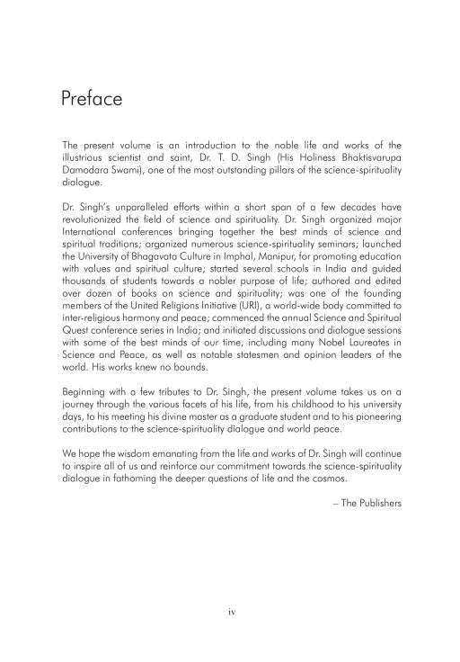 Scientist & Saint : An introduction to the life and work of Dr. T.D. Singh (His Holiness Bhaktisvarupa Damodara Swami) - Image 5