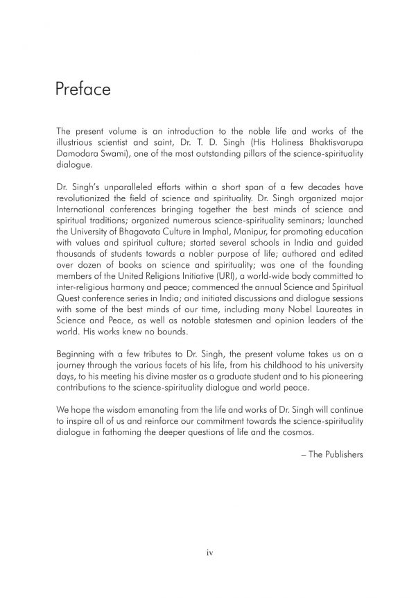 Scientist & Saint : An introduction to the life and work of Dr. T.D. Singh (His Holiness Bhaktisvarupa Damodara Swami) - Image 5